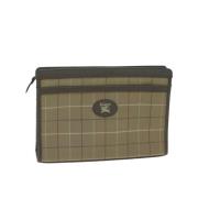 Pre-owned Canvas clutches Burberry Vintage , Brown , Dames