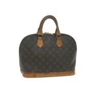 Pre-owned Coated canvas handbags Louis Vuitton Vintage , Brown , Dames