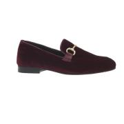 Bordeaux Velvet Moccasins Aw23 Poesie Veneziane , Red , Dames