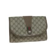 Pre-owned Canvas gucci-bags Gucci Vintage , Beige , Dames