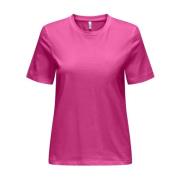 Stamleven Zak T-shirt Only , Pink , Dames