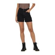 Denim Bermuda Shorts voor Vrouwen Only , Black , Dames