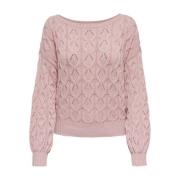Life Structure Longsleeve Pullover Only , Pink , Dames