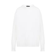 Witte Mohair Pullover Sweater Fabiana Filippi , White , Dames