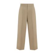 Beige Wool Trousers Relaxed Fit Fear Of God , Beige , Heren