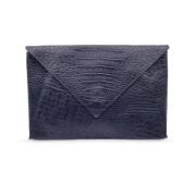 Pre-owned Leather clutches Fendi Vintage , Black , Dames