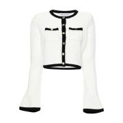 Witte Gehaakte Vest Self Portrait , White , Dames