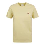 Vos Hoofd Patch T-shirt Maison Kitsuné , Yellow , Dames