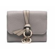 Gouden Initiaal Kleine Tri Fold Portemonnee Chloé , Gray , Dames