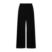 Zwarte Wijde Pijp Broek Fabiana Filippi , Black , Dames