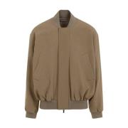 Bruine wollen bomberjack Fear Of God , Green , Heren