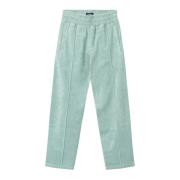 Terry Toweling Cropped Broek Nikben , Green , Heren