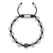 Zwarte Diamanten Sterling Zilveren Kralen Armband Nialaya , Gray , Her...