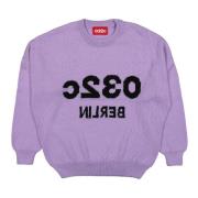 Merino Wool Selfie Sweater 032c , Purple , Heren