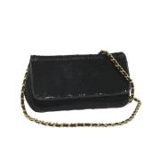 Pre-owned Nylon chanel-bags Chanel Vintage , Black , Dames