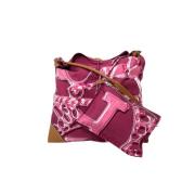 Pre-owned Silk shoulder-bags Hermès Vintage , Pink , Dames