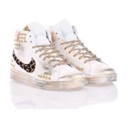 Handgemaakte Wit Goud Sneakers Nike , Multicolor , Dames