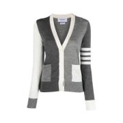 Grijze V-hals Vest Thom Browne , Multicolor , Dames