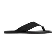 Zwarte Sandalen voor Mannen Ss24 Giorgio Armani , Black , Heren
