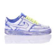 Handgemaakte Blauwe Sneakers Customized Schoenen Nike , Multicolor , H...