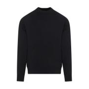 Zwarte Katoenen Sweatshirt Jil Sander , Black , Heren