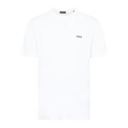 Wit Logo T-shirt Ronde Hals Korte Mouw Ermenegildo Zegna , White , Her...