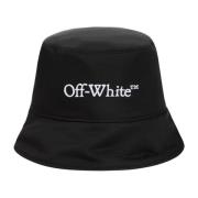 Zwarte Bookish Bucket Hat Off White , Black , Dames