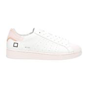 Wit Roze Leren Sneakers D.a.t.e. , White , Dames