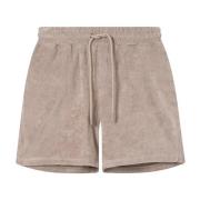 Terry Toweling Mid-Length Shorts Nikben , Beige , Dames