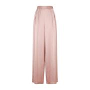 Roze & Paarse Wijde Broek Fabiana Filippi , Pink , Dames