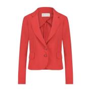 Rode Technische Jersey Atina Blazer Jane Lushka , Red , Dames