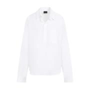 Witte Katoenen Shirt Damesmode Balenciaga , White , Dames