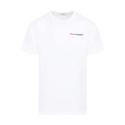 Witte Katoenen T-shirt Ss24 Alexander McQueen , White , Heren