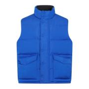 Blauw Gewatteerd Vest Alexander McQueen , Blue , Heren