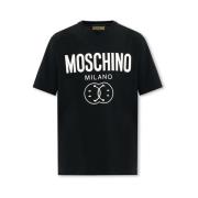 Stijlvolle T-shirts voor Mannen en Vrouwen Moschino , Black , Heren