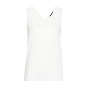 Witte Topwear voor Vrouwen Ss24 Fabiana Filippi , White , Dames