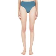 Retro High Waist Bikini Bottoms Ziah , Blue , Dames