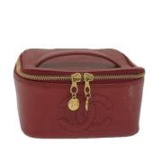 Pre-owned Canvas clutches Chanel Vintage , Red , Dames