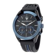 Stijlvol Herenhorloge Traguardo Siliconen Maserati , Black , Heren