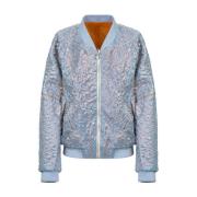 Stijlvolle Bomberjack Sea Foam & Orange Takaturna , Blue , Dames