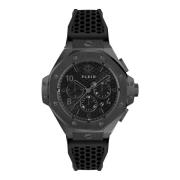 Chrono Royal Zwarte Horloge Philipp Plein , Black , Heren