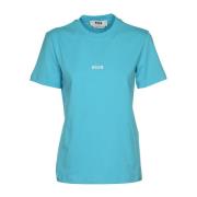 Blauwe T-shirts en Polos Msgm , Blue , Dames