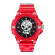 The $kull Synthetic Horloge Philipp Plein , Red , Heren