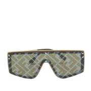 Pre-owned Acetate sunglasses Fendi Vintage , Green , Heren