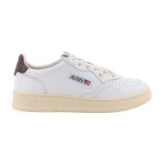 Leren sneakers met contrasterende achterpatch Autry , White , Heren