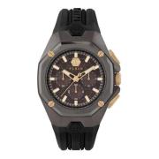 Octagon Bruin Horloge Philipp Plein , Multicolor , Heren