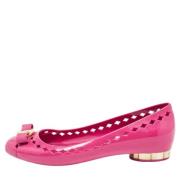 Pre-owned Rubber flats Salvatore Ferragamo Pre-owned , Pink , Dames