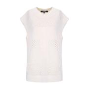 Star White Gebreide Buitenkleding Takaturna , White , Dames