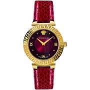 Daphnis Zwitsers Horloge Rode Wijzerplaat Versace , Yellow , Dames