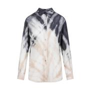 Kasjmier Zijde Wol Blend Shirt Nude Gabriela Hearst , Multicolor , Dam...